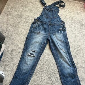 American Eagle Trendy Blue Denim Overalls